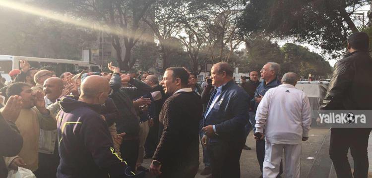 وقفة موظفي الزمالك ، علاء مقلد